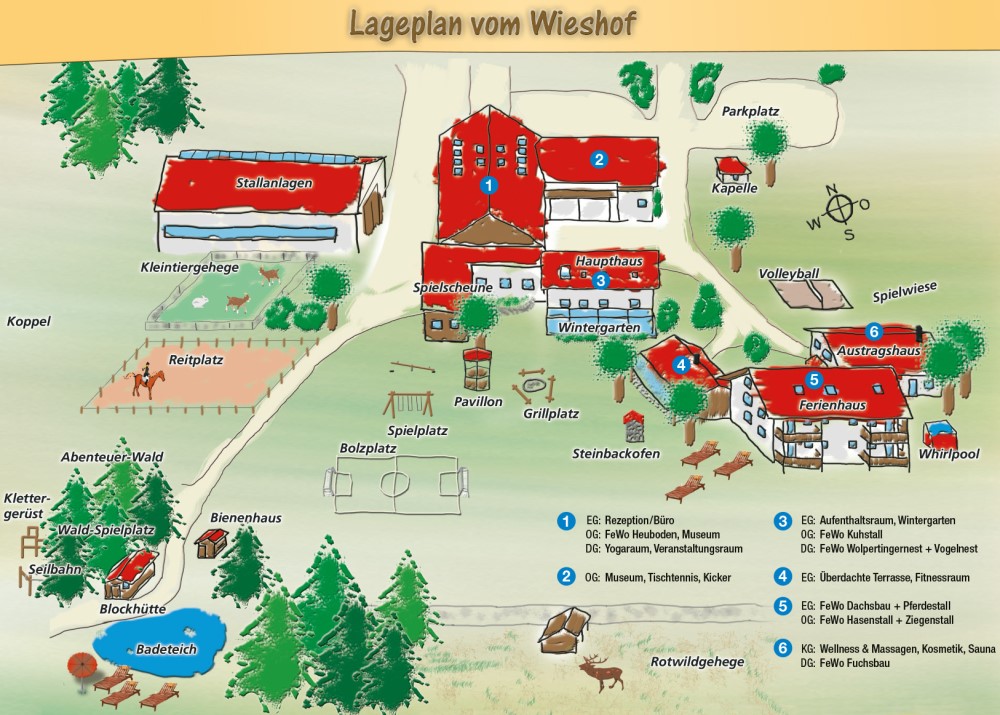 Bauernhof Wieshof Bayerischer Wald Lage Plan